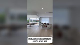 Minimalist mutfak dolabı ve scandiv tasarımlı ev
