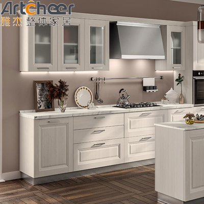 satın al Kalıcı Tasarımcı Katı Ahşap Melamine Mutfak Dolabı Modern Evler İçin İtalyan Tasarımı çevrimiçi üretim