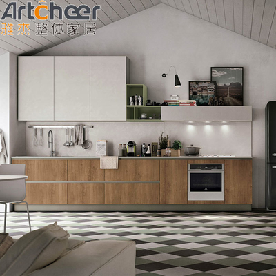 satın al Modern PANEL Ahşap Tarzı Mutfak Dolabı ile Özel Renkli Ada Lavabo Üssü Dolabı çevrimiçi üretim