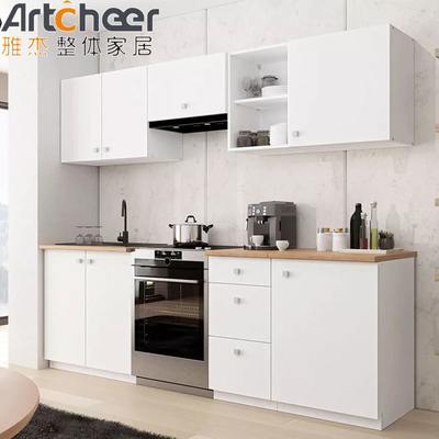 satın al Gri Renkli Plywood Modern Lak Kapı Paneli Yüzey Tedavisi ile Küçük Mutfak Dolabı çevrimiçi üretim