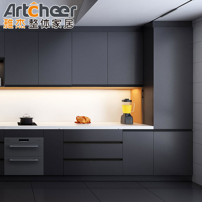 satın al Çağdaş Tasarım Tarzı Gizli Hinge ve Akıllı Depolama ile Modern MDF Mutfak Dolabı çevrimiçi üretim