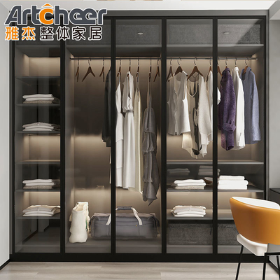 satın al Walk In Closet Depolama ve Organizasyon için Özel Lüks Modern Yatak Oda Mobilyaları çevrimiçi üretim