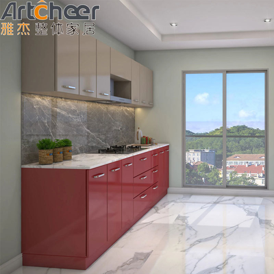 satın al Plywood Mobilya Dayanıklı Gri Parlak Mutfak Dolabı Lak Finish ile çevrimiçi üretim