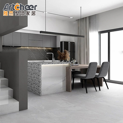 satın al RTA Melamine Karton Kapı Malzemesi Sintered Stone Masa Üstü ile Yüksek Parlaklıklı Mutfak Dolabı çevrimiçi üretim