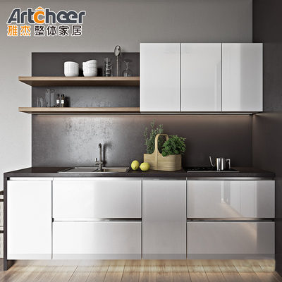 satın al Chennai Ev Modern Lüks Tasarım Duvar I Şekil Mutfak Dolabı Tam Set Melamine Taşı çevrimiçi üretim
