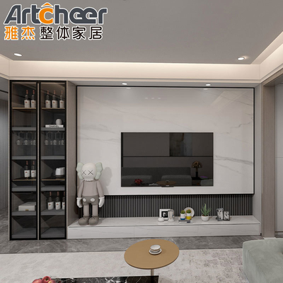 satın al Özel Boyut Modern Tasarım 85 Inch Ahşap TV Stand Duvar Birimi Oturma Odası Mobilyaları için çevrimiçi üretim