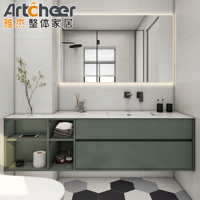 satın al Modern Katı Ahşap Kahverengi Banyo Banyo Vanity Flat Kapı Panel Özel Boyut çevrimiçi üretim