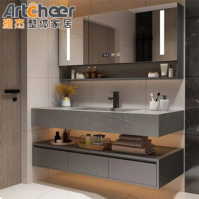satın al Mutfak dolabı ve Modern Ahşap Çift Lavabo Su geçirmez lavabo ile banyo boşlukları çevrimiçi üretim