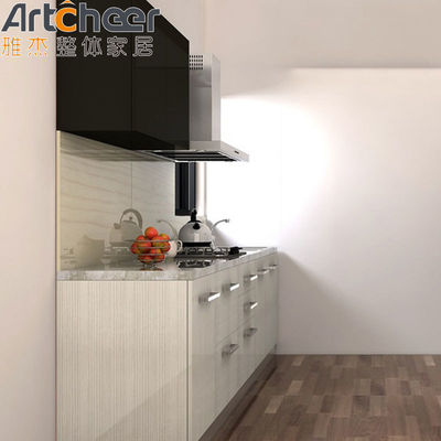 Katı Ahşap Melamine Bitirme Mutfak Dolabı Dolabı Tutmacı Müşteri Memnuniyeti İçin