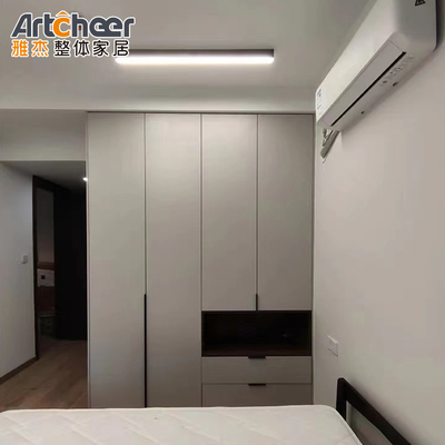Villa Modern Kaydırma Alimirah Ahşap Cam Kombine Dolap Giysiler Organizer