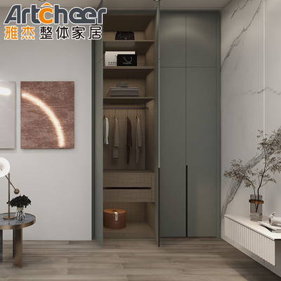 Odak oda mobilyalarında giysiler için ahşap modern açık kombinasyon dolap