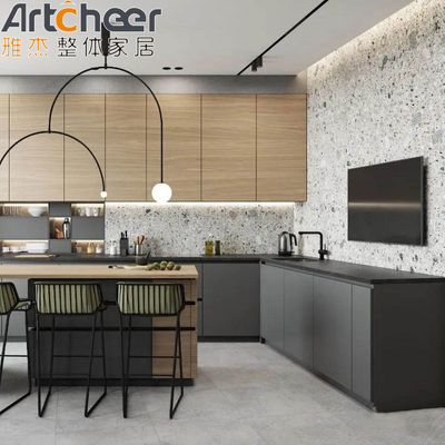 Florida Pantry Tasarımı Özel Boyut ve Modern Şık İskandinav Mutfak Dolabı
